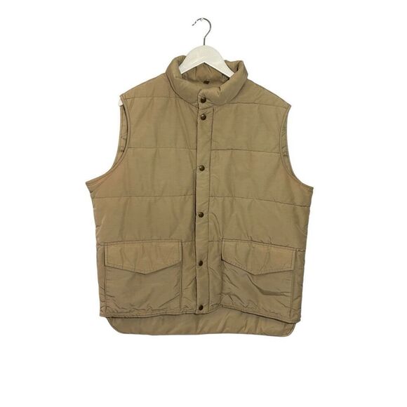 Vintage Woolrich tan puffer vest - XL - Picture 1 of 8